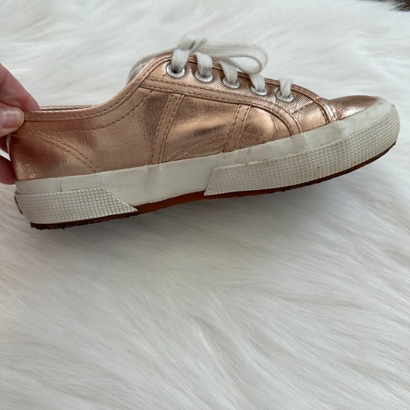 Superga Cotmetu Sneakers Tennis Shoes Rose Gold Metallic #S002HG0 - EU 36 / US 6 - Picture 7 of 9